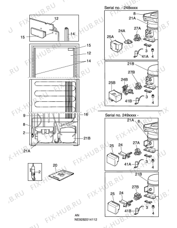 Взрыв-схема холодильника Electrolux ERB3400 - Схема узла C10 Cold, users manual